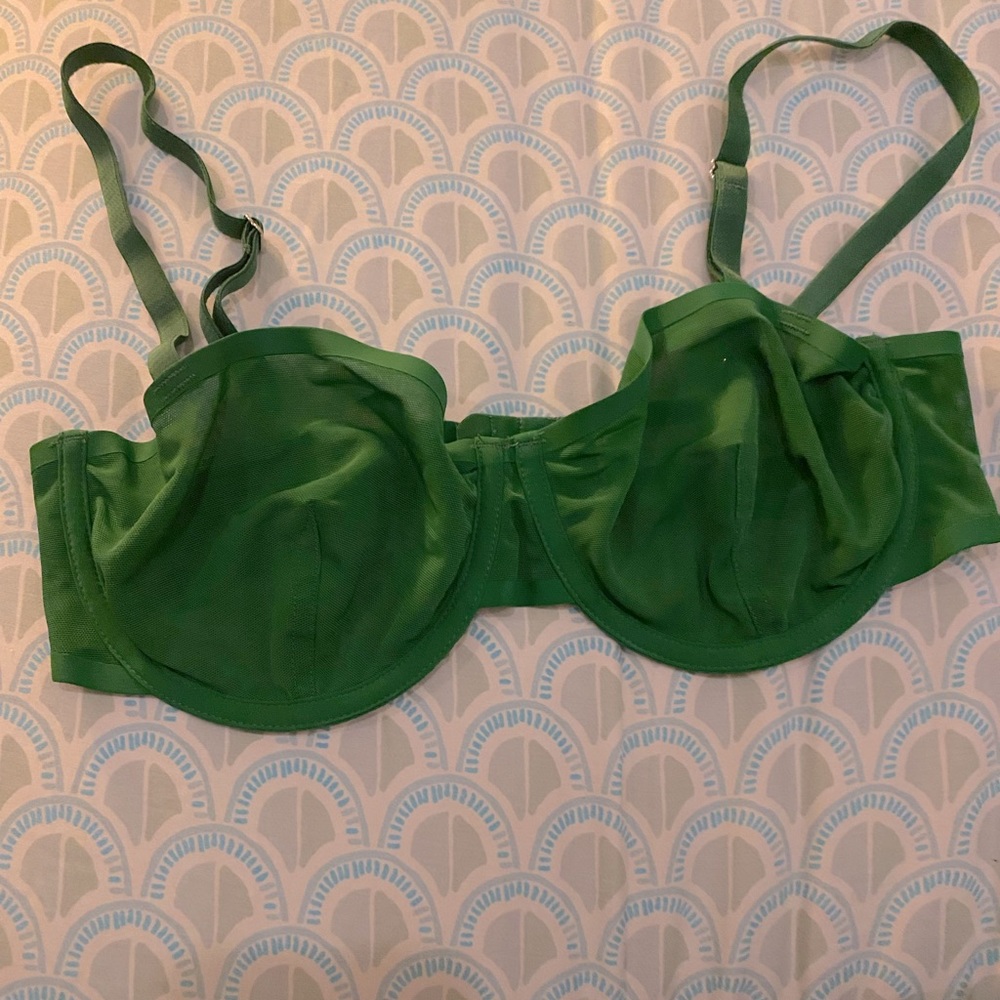 Forest green Out From Under bra 34D - - Urban Outfitters